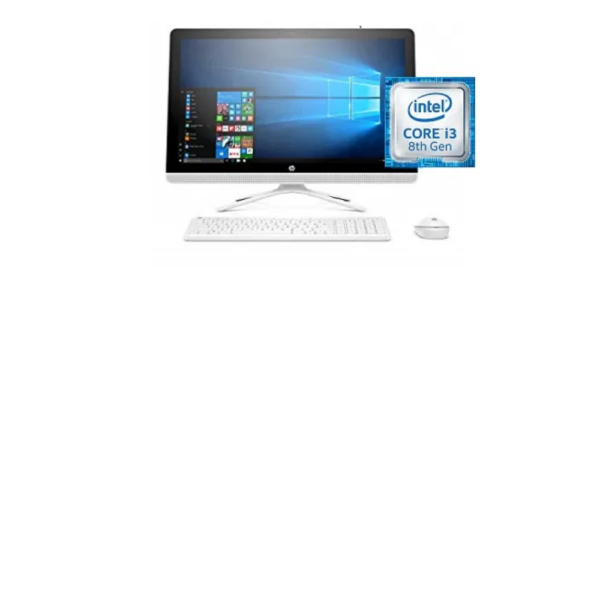 HP 24-f0009c All-in-One Desktop PC - Intel i3-8100T (3.1 GHz, 6 MB Cache,12 GB DDR4-2400 RAM, 1 TB 7200 RPM SATA