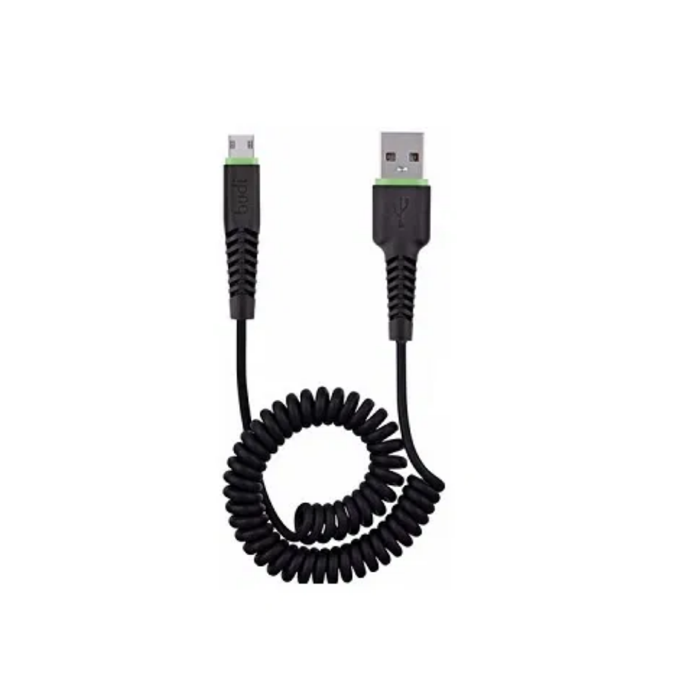 Budi Micro USB to USB Charger Coiled Cable – M8J150MS