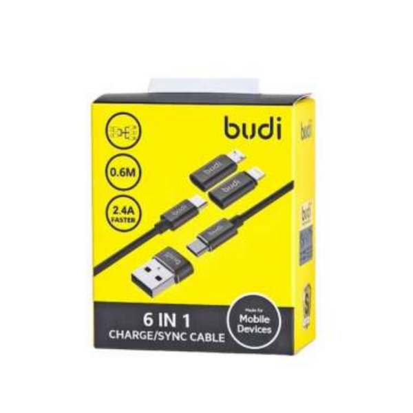 BUDI 6 IN1CHARGE CABLE DC180A