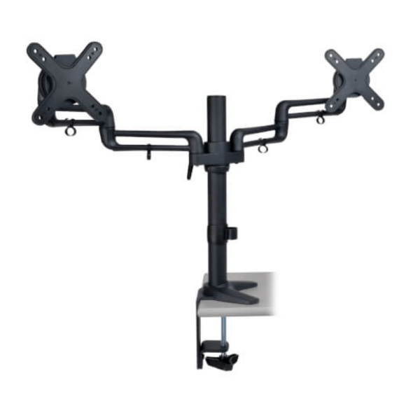 Dual-Full-Motion-Flex-Arm-Desk-Clamp-for-13-to-27-Monitors