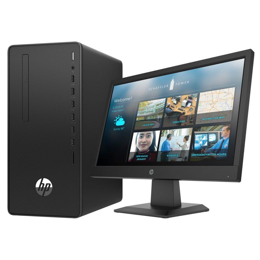 HP 290 G4 DESKTOP MT INTEL CORE 13-10500, 4GB RAM, 1TB HDD, WINDOW 10,  BLACK WITH MONITOR