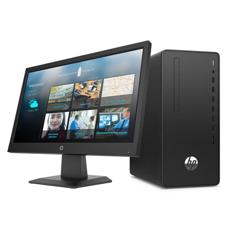 HP 290 G4 DESKTOP MT INTEL PENTIUM 10TH GEN, 4GB RAM, 1TB HDD, WINDOW 10,  BLACK WITH MONITOR